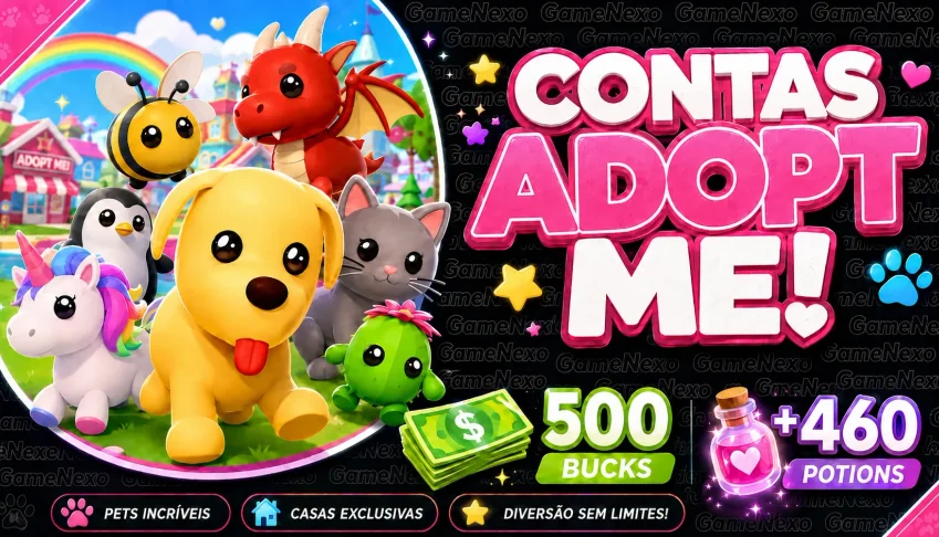 Contas Adopt Me | 130K a 500K Bucks + 180 a 500 Potions