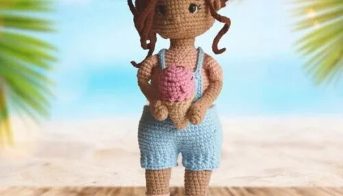 Boneca Bia (,bubalu) amigurumi (personalizados)