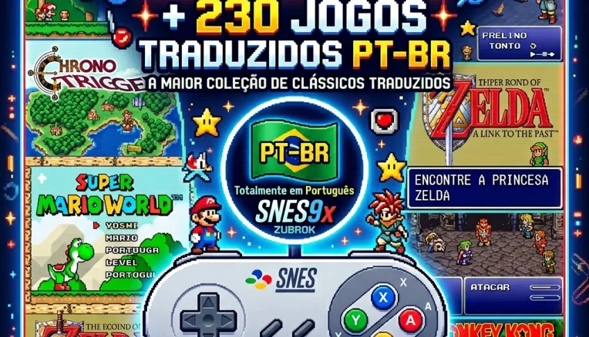 Snex9x Hd + 230 Jogos Traduzidos Pt-Br