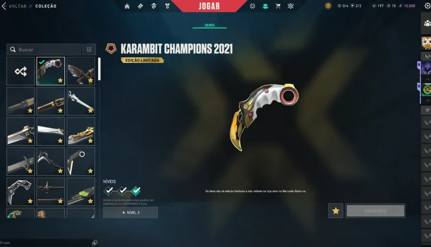conta de valorant Full acesso Pacote champions 2021 8 mil