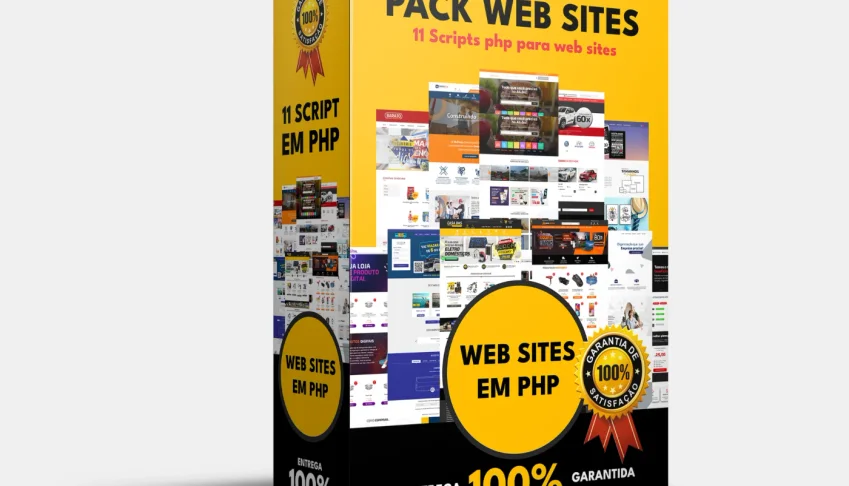 Pack Script websites em PHP 7.4 - Todos funcionando