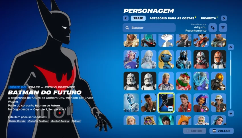 Conta Fortnite | 89 Skins | Batman Beyond | Entrega automáti