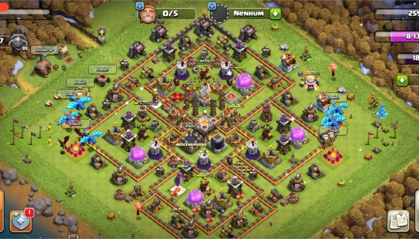 Clash of clans cv11 + bolos históricos de aniversário/evento