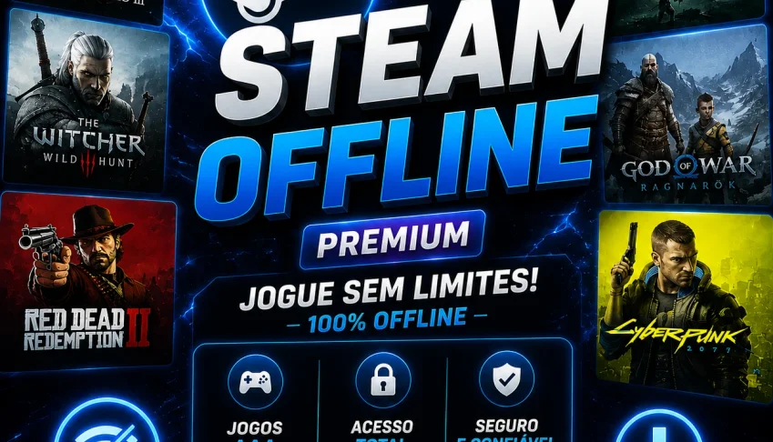 Conta Steam Offline Premium | +70 Jogos Aaa