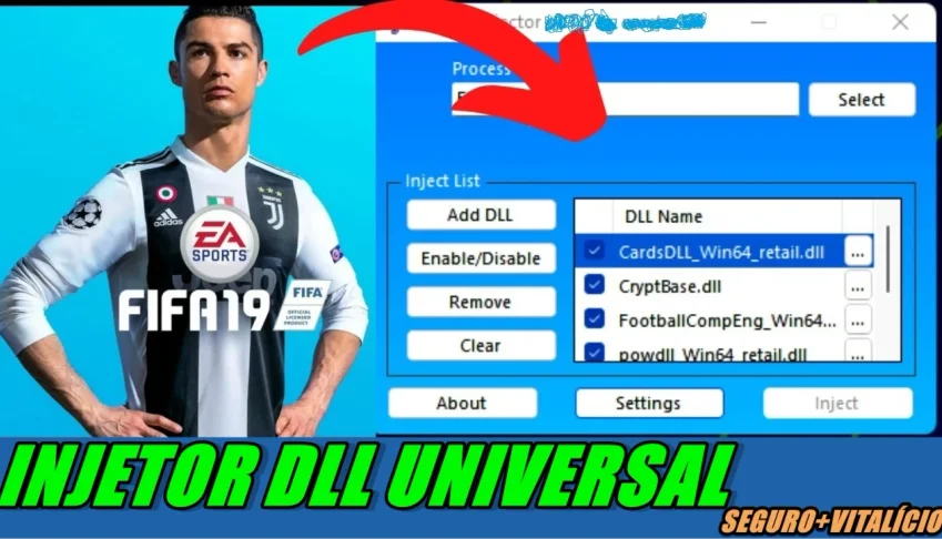 Injetor de Dll Universal - Injetar Dll em TDS Games/programa
