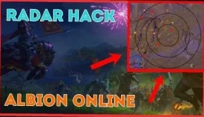 Radar Hack Albion Online com sobreposição de tela 2026