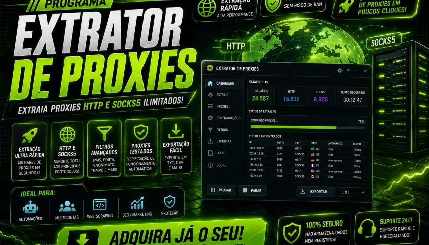 programa para extrair proxies http e socks 5