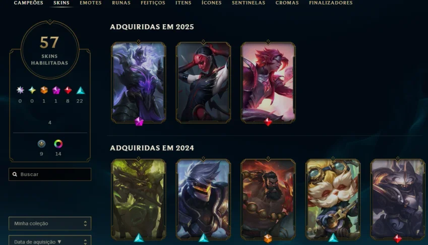 Conta Lol Diamante 3
