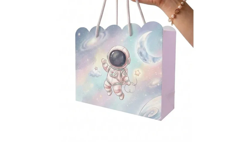 Kit 15 Sacolinhas Astronauta - Pegue e Monte