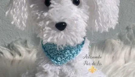 Mini Poodle - Amigurumi de Crochê