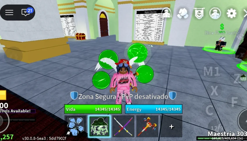 Conta De Blox Fruit Muito Boa Com Passes E Frutas Perm