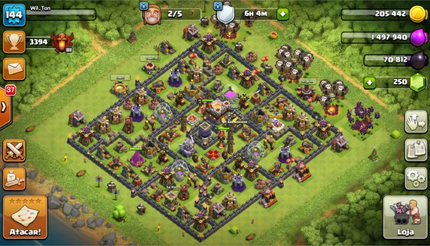 Clash of clans CV10 - Praticamente full