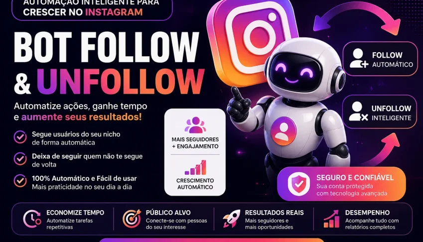Programa para instagram follow e unfollow