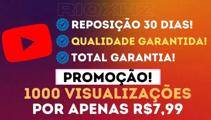 (MELHOR PREÇO!) 1K VISUALIZAÇÕES》R$7,99