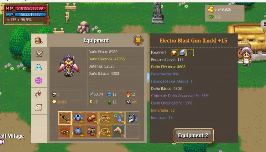 Gunner Lvl 135 - Knight And Magic
