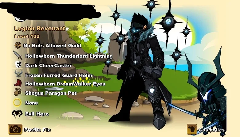 Aqw Conta Lv 100 Com Alguns Hard Farms E Itens Raros