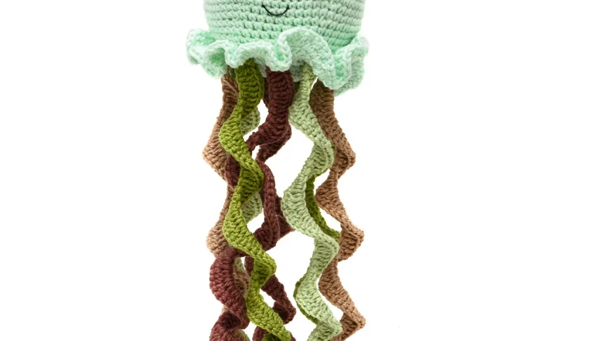 Polvo Colorido em Amigurumi
