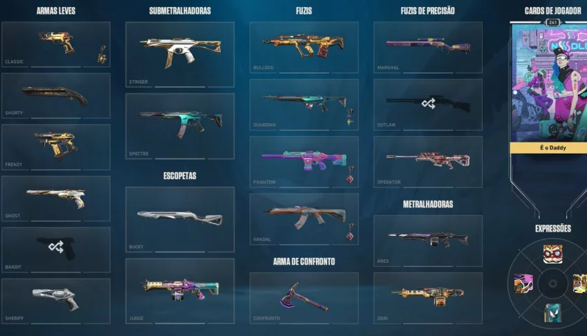 Conta VALORANT +R$7.000 Investidos | Skins Premium