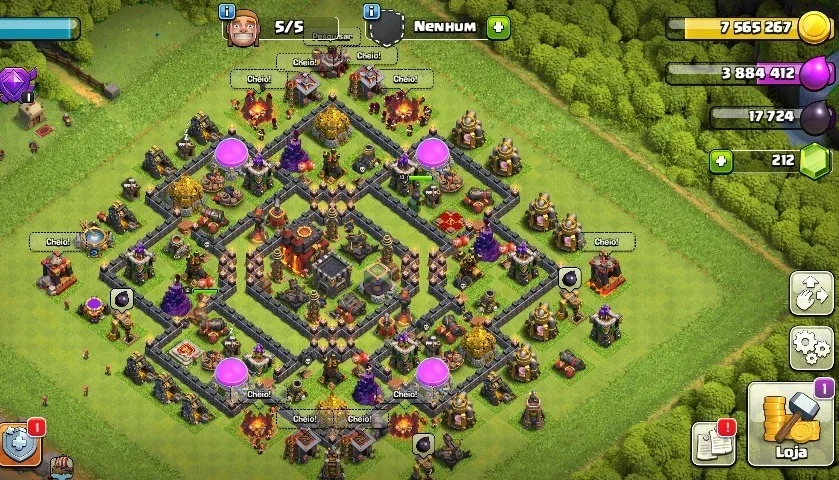 Clash of clans cv10 barato
