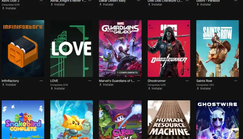 Conta Epic Games (308 Jogos)