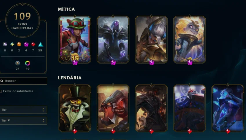 conta Sett e Zoe prestígio + Pyke das cinzas