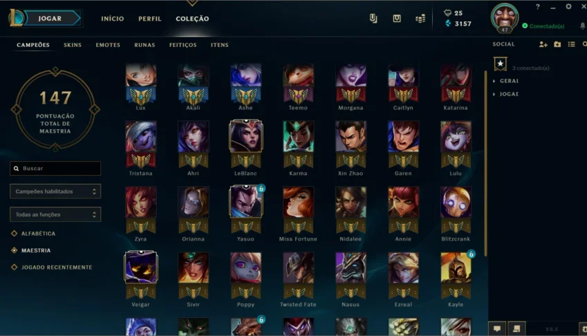 Conta PRATA 3 + (100 PDL) 0/0 MD3 + (LVL 47) + ACC BARATA!!