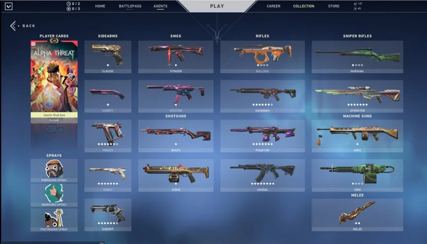 CONTA VALORANT MUITO BARATA COM MAIS DE 50 SKINS!