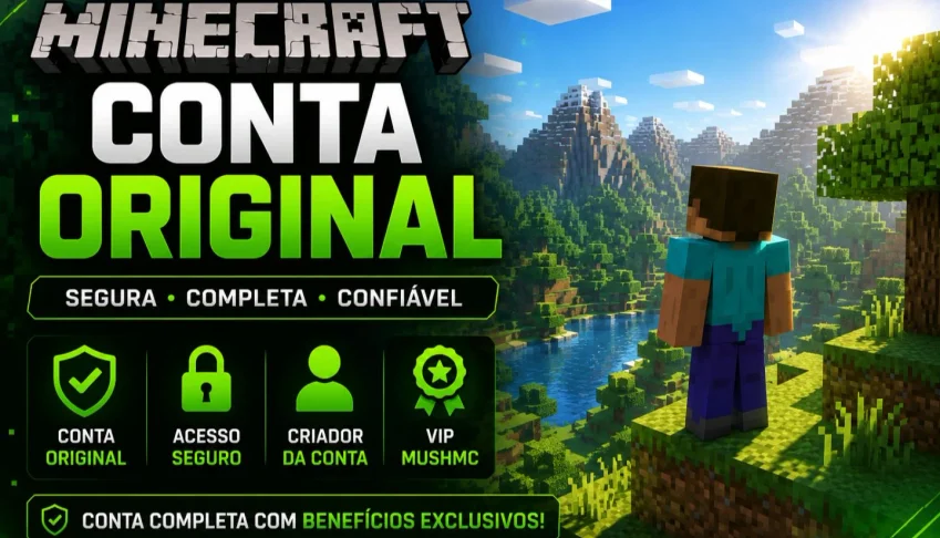 Conta Minecraft Original | VIP MushMC + Cosméticos Lunar