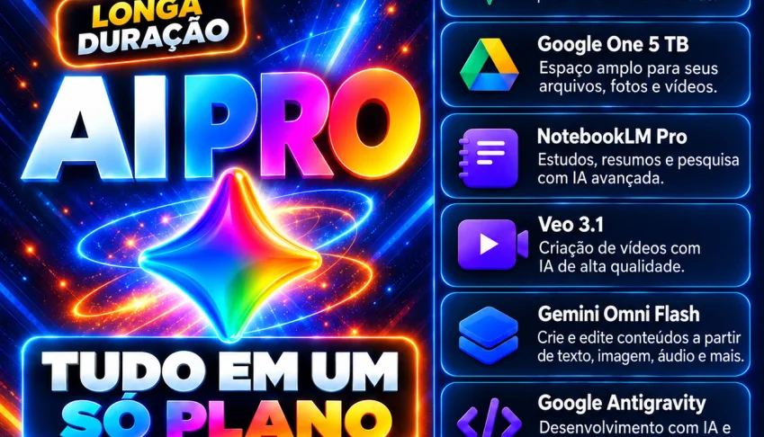 GEMINI IA PRO 3 + VEO 3.1 + NANO BANANA PRO | ACESSO 30 DIAS
