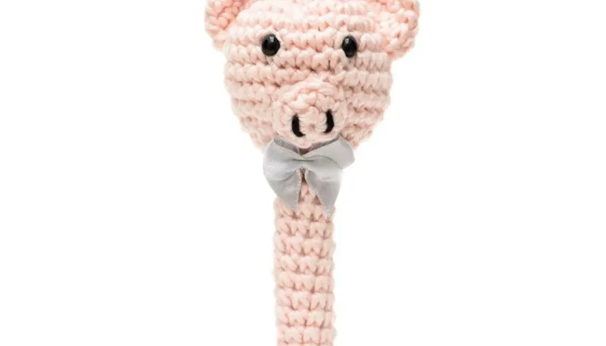 Porquinho para newborn em Amigurumi