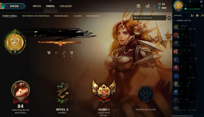 Conta league of legends