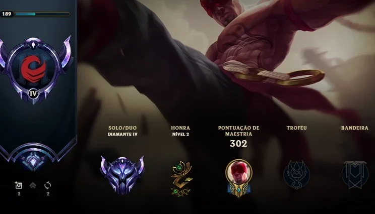 Conta LOL D4 8 Anos