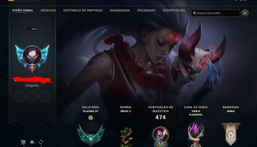 VENDO CONTA PLATINA 4, MUITAS SKINS MMR OK