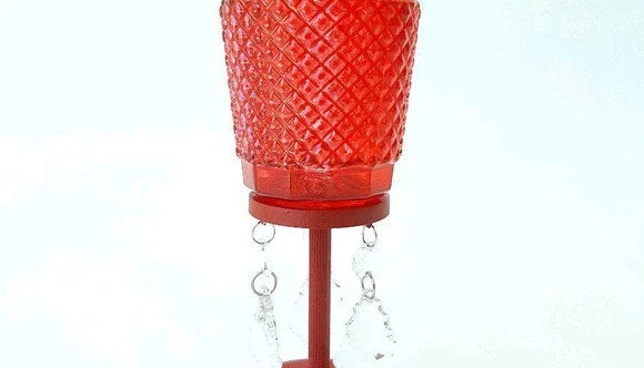 Castiçal Bico de Jaca -Vermelho - G