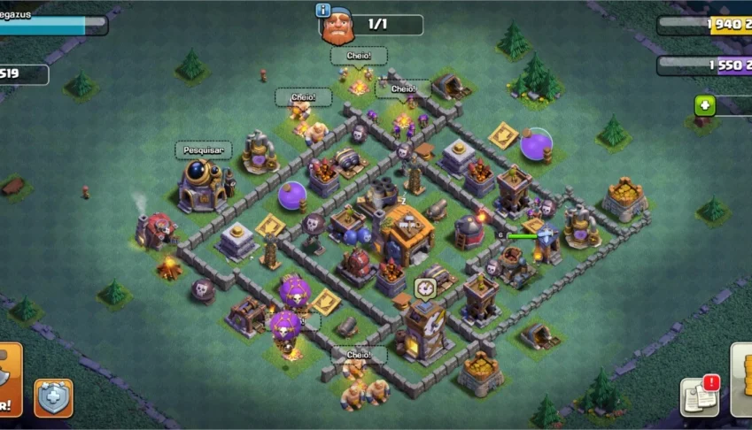Clash Of Clans conta cv 12 muito upada