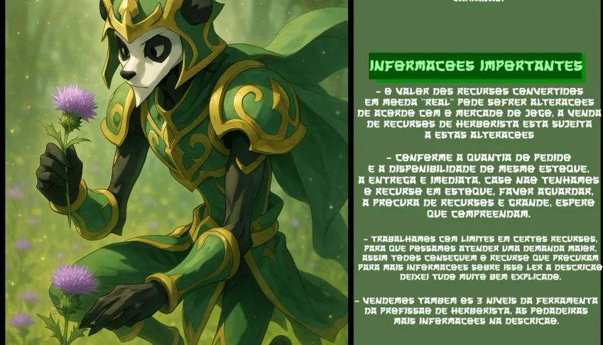 Recursos de Herborista LVL 1-50