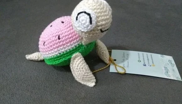 Amigurumi Pequenos e Fofinhos Tartaruga