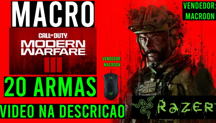 Macro Cod Modern Warfare 3 - Mouses RAZER (Vitalicio)