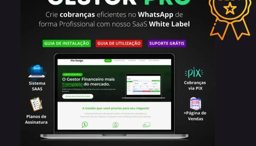 Gestor De Cobrança 2025 com pagamento integrado