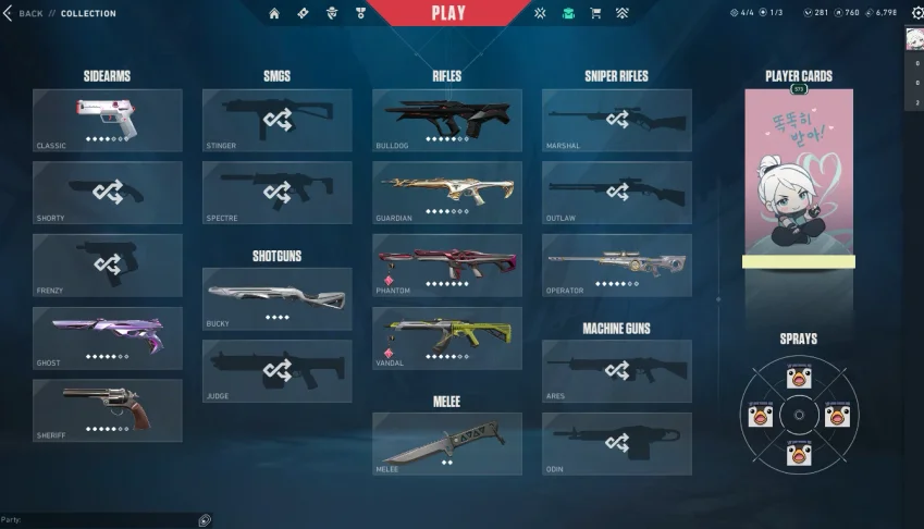 Conta Valorant Muitas Skins!! 1.300R$ Gastos