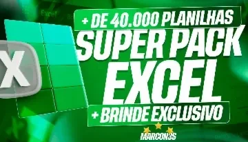 Super Mega Pack Excel +40.000 Planilhas Prontas Editáveis