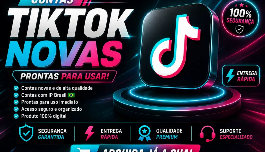 Contas Tiktok Novas [Alta Qualidade] + Ip Brasil