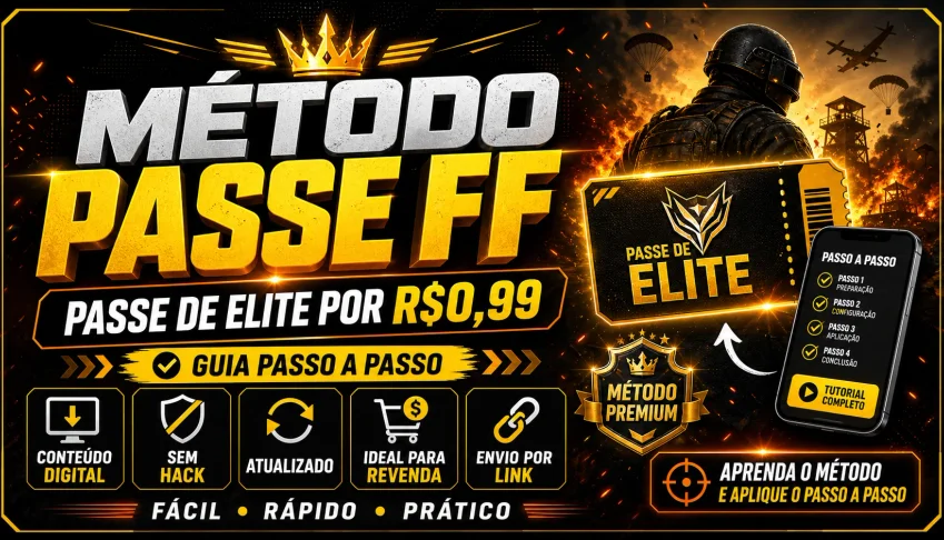 Método Passe FF | Tutorial Digital | Guia Passo a Passo