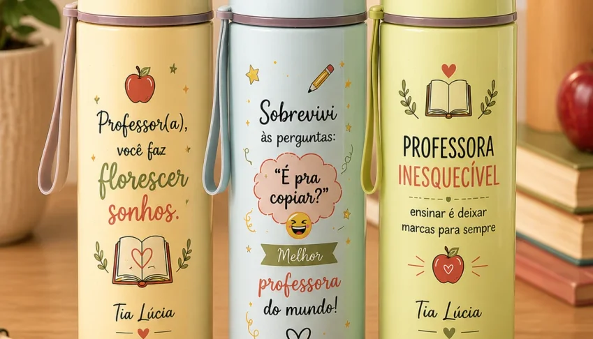 Garrafa de Vidro Ecoline 500ml Personalizada
