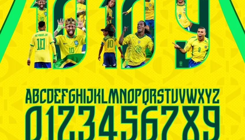 Letras e números da seleção brasileira copa do mundo 2026