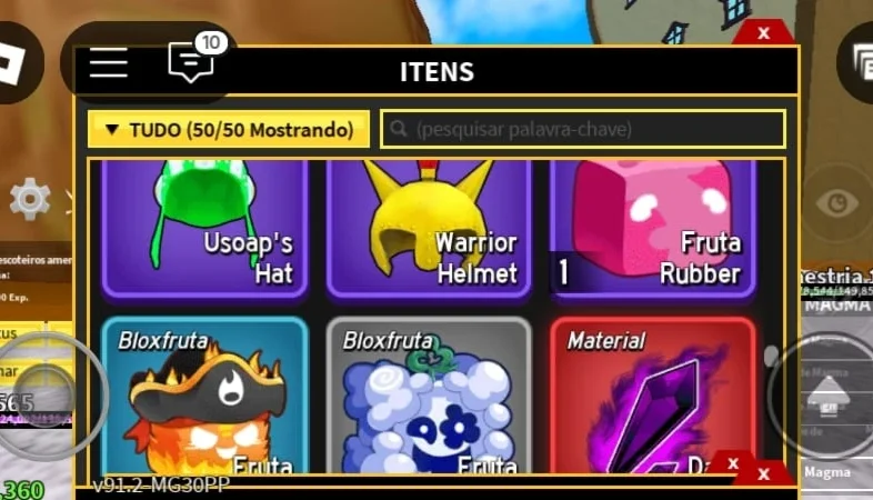 Vendo conta de Roblox no Blox fruit rara