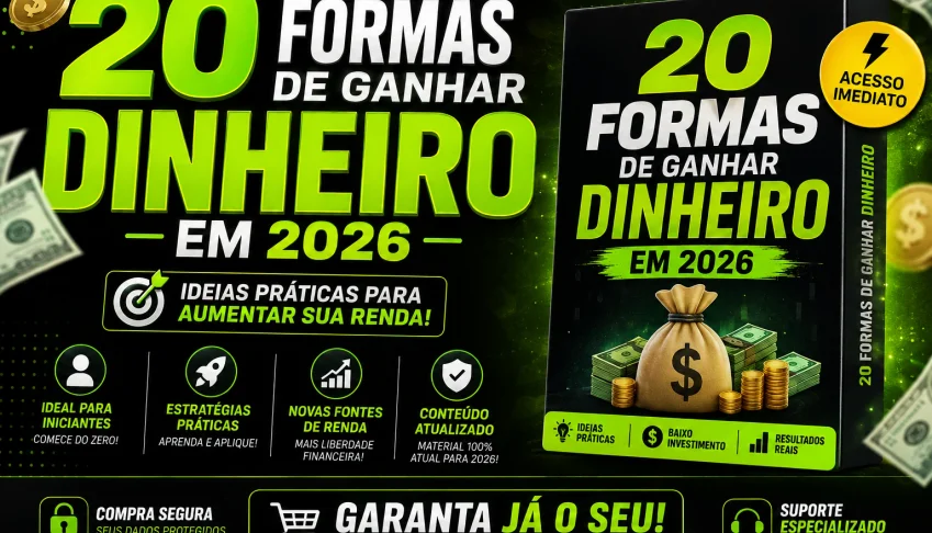20 formas de ganhar dinheiro em 2026