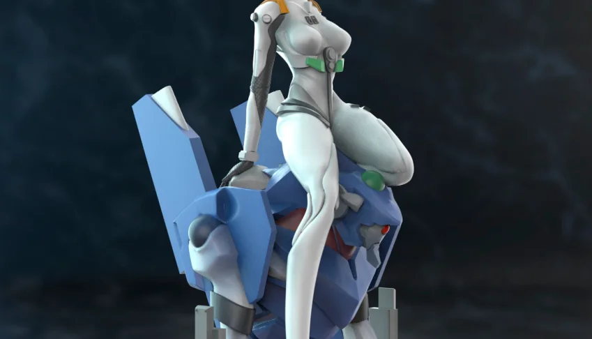 Rei - Evangelion 3D - Arquivo .Stl Para Impressão 3D