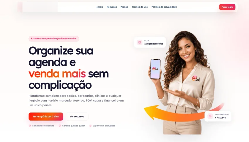 AgendamentoINK - Sistema de agendamento
