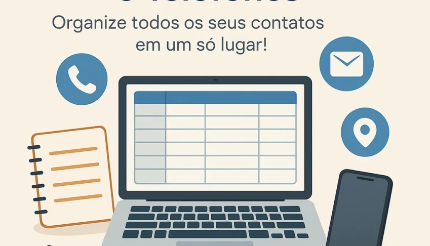 planilha de Lista-de-endereços-e-telefones